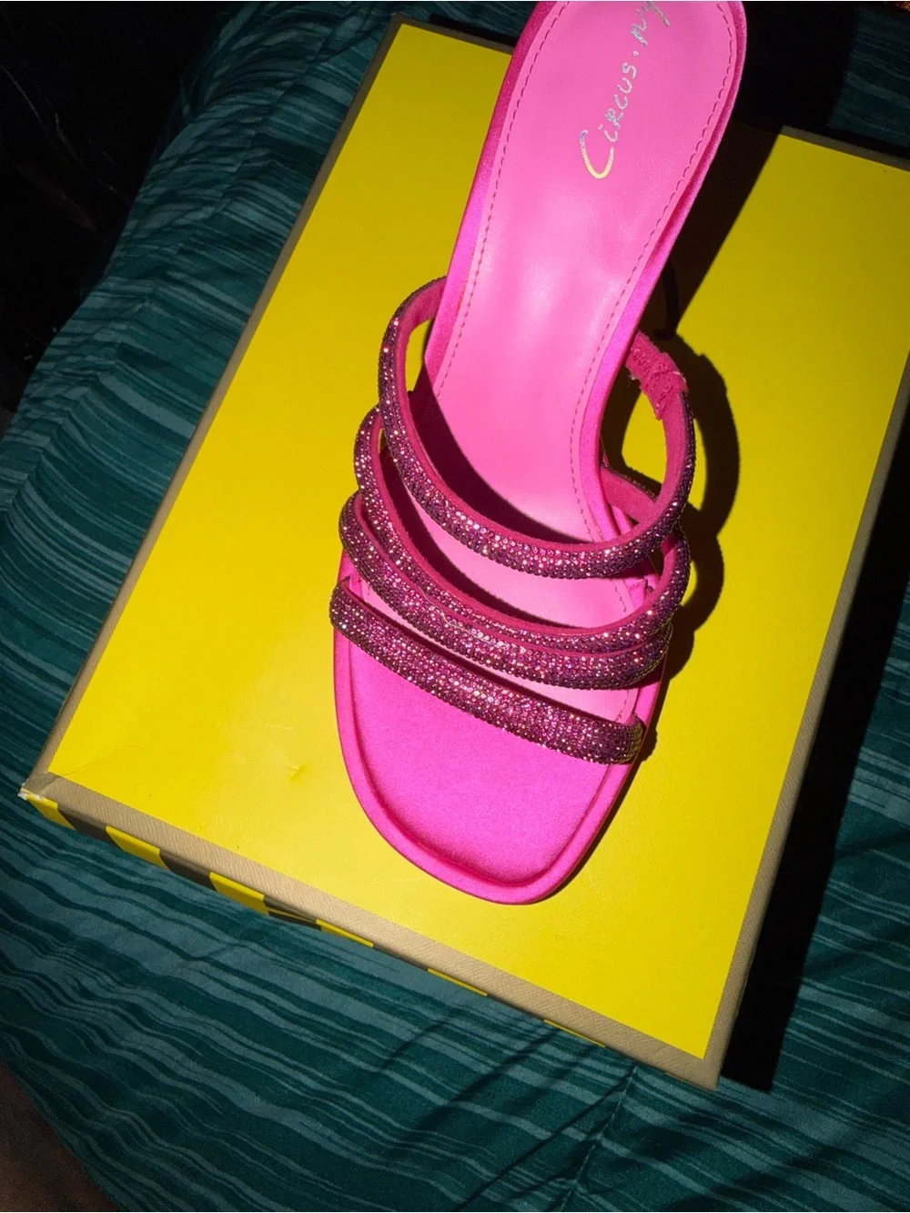 Circus NY Brand Hot Pink Strappy Women’s Slide Sandal